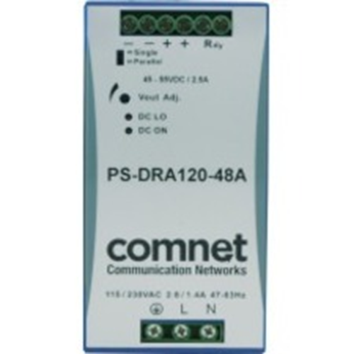 ComNet Industrial DIN Rail Mounting 120 Watt 48 Volt Power Supply