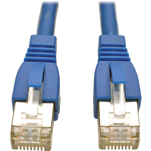 Tripp Lite 1ft Augmented Cat6 Cat6a Shielded 10G Patch Cable RJ45 Blue 1'