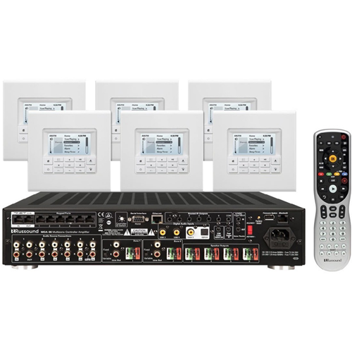 Russound KT2-66 Multi-zone Controller Amplifier System Kit with MDK-C6