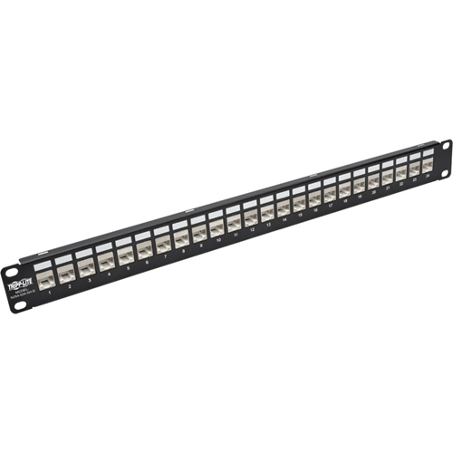 Tripp Lite 24-Port 1U Rack-Mount Patch Panel for Cat 5e Cat 6 RJ45 Ethernet