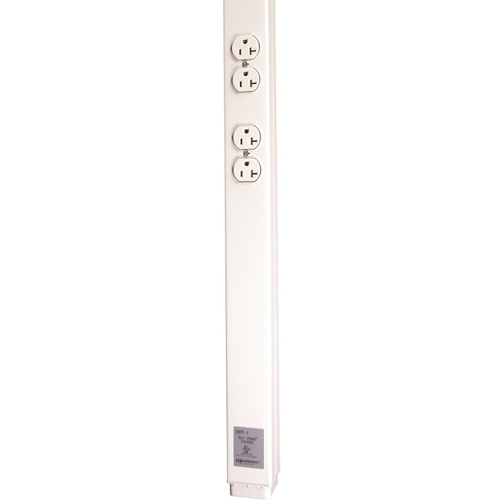 Wiremold 25DTP Series 10' Tele-Power Pole, Ivory