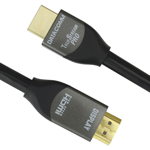 DataComm 46-1803-BK TrueStream Pro 18 Gbps HDMI Cable with Ethernet (3 Feet)