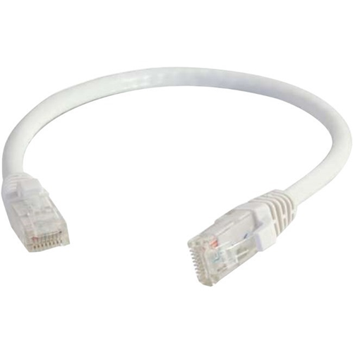 Quiktron 10ft VALUE Series CAT6 Booted Patch Cord - White