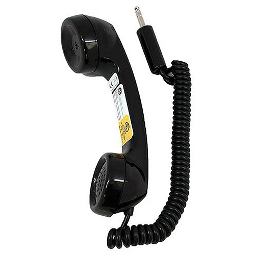 Edwards 6830-3 Fire Alarm Telephone Handset, Black