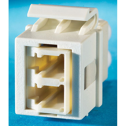 Ortronics KSLC 1-LC (2 fibers) fiber Keystone module, Fog White