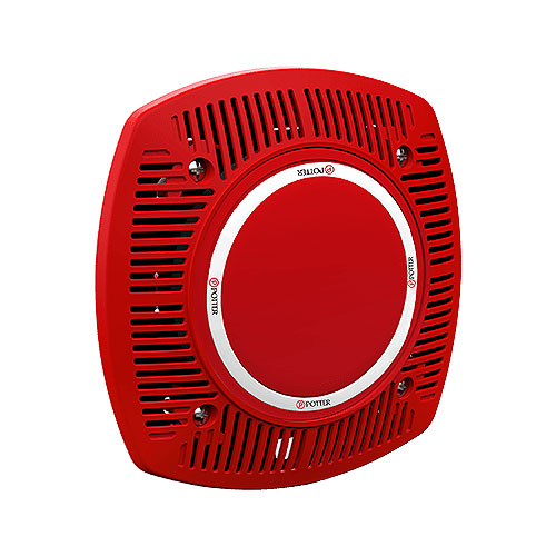 Potter FASPKR-R Indoor Ceiling Mountable Speaker - Red