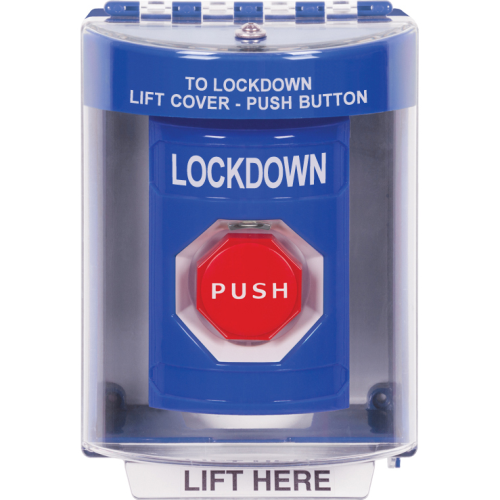 Safety Technology Blu Push Bttn-Ktr, 13210 Cover, 