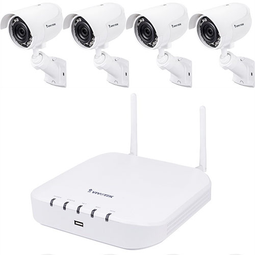 4-Channel Wi-Fi NVR With 2tb Hdd & (4) 2mp Outdoor Wi-Fiâ® Mini Bullet Cameras