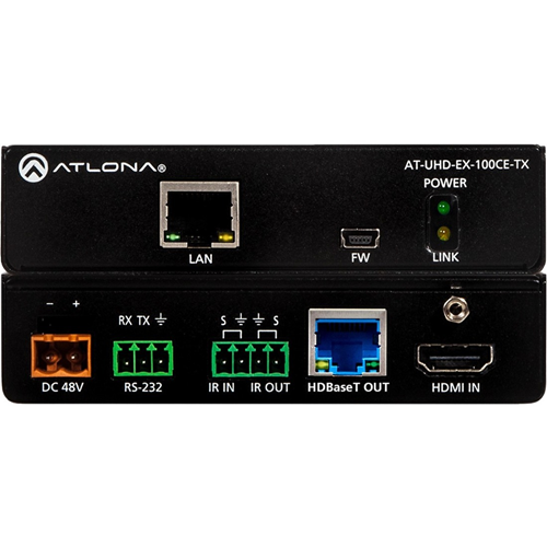 Atlona 4K/UHD HDMI Over 100M HDBaseT Transmitter with Ethernet, Control and PoE