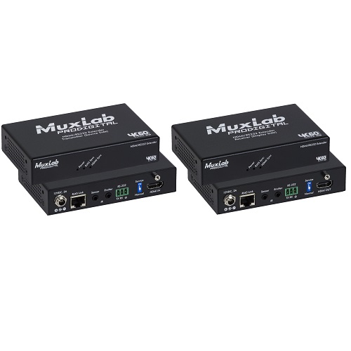 MuxLab 500459 HDMI/RS232 Extender Kit, HDBT, 4K/60