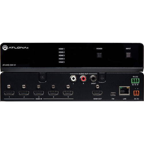 Atlona 4K/UHD Five-Input HDMI Switcher