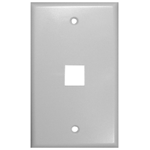 Vanco 1 Socket Keystone Faceplate