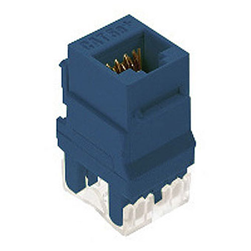 Legrand-On-Q RJ45 Cat 5e Keystone Connector, Blue (M20)