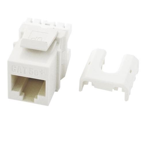 On-Q WP3475W Quick Connect CAT 5e Rj45 Keystone Insert, 10-pk, White