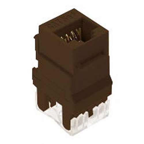 Legrand-On-Q RJ45 Cat 5e Keystone Connector, Brown (M20)