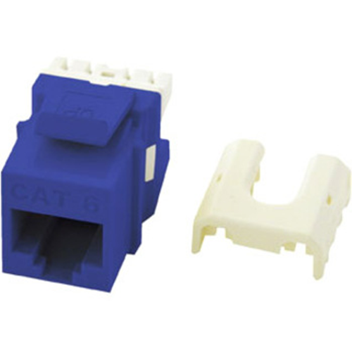 Legrand-On-Q Quick Connect Cat 6 RJ45 Keystone Insert, Blue (M10)