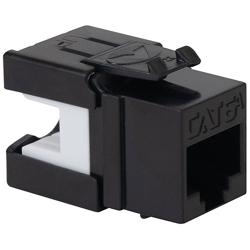 ICC IC1078GABK CAT6A RJ45 Keystone Jack for HD Style, Black