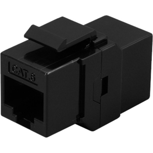 Keystone Coupler CAT6 Rj45 568b Black