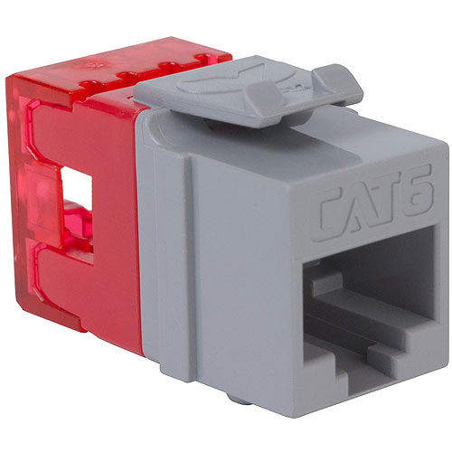 ICC IC1078F6GY CAT6 RJ45 Keystone Jack for HD Style, Gray