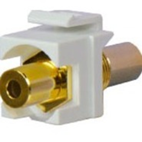 Legrand-On-Q 3.5mm Stereo Coupler Insert, White