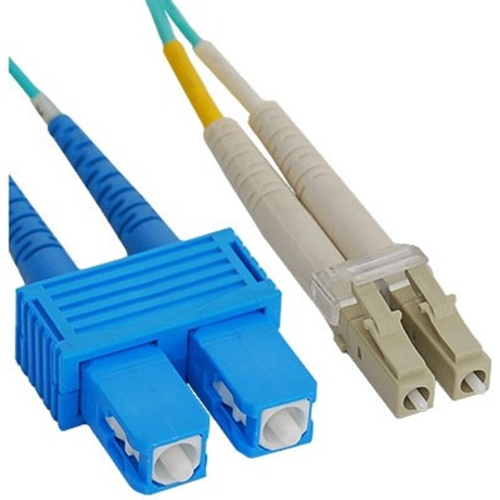 ICC 10 GHZ 50/125&micro;m Multimode Duplex LC-SC Fiber Optic Jumper, 1 PC