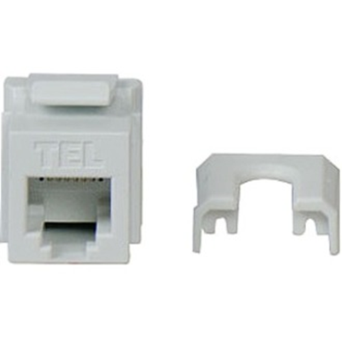 Legrand-On-Q Quick Connect RJ25 6P6C Telephone Keystone Insert, White