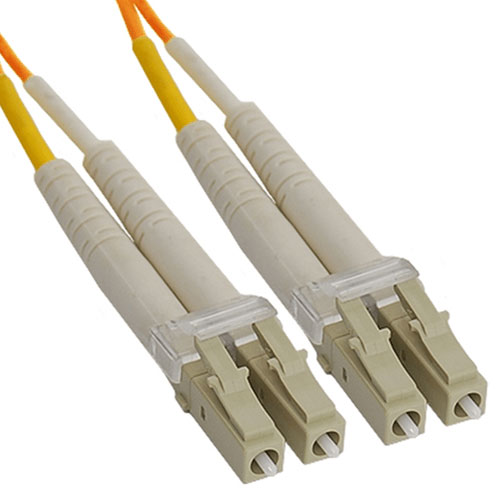 ICC ICFOJ1M302 LC Duplex Multimode 62.5/125 (OM1) Fiber Optic Patch Cable in Orange, 2M