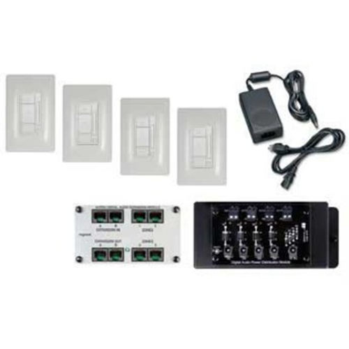 Legrand-On-Q Digital Audio Four Room Expansion Kit, White