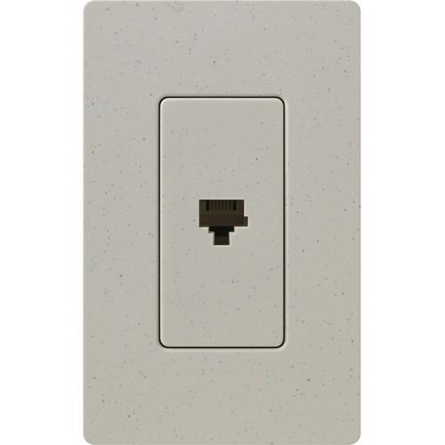 Lutron Satin Colors 1 Socket Telephone Faceplate