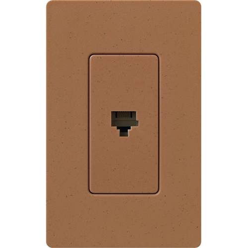 Lutron Satin Colors 1 Socket Telephone Faceplate