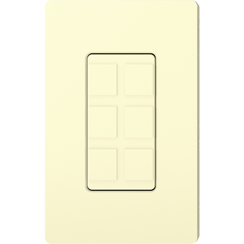 Lutron 6 Socket Faceplate