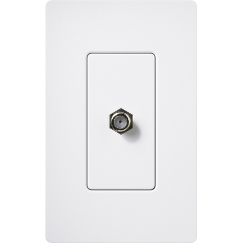 Lutron Satin Colors Coaxial Faceplate