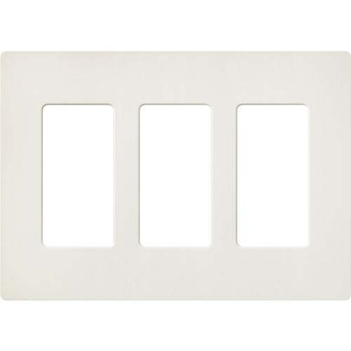 Lutron Satin Colors 3 Socket Faceplate