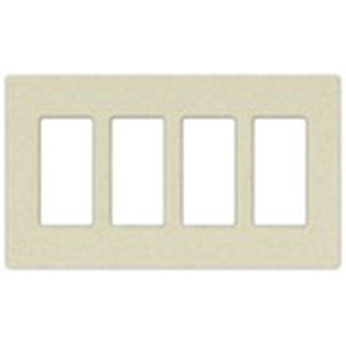 Lutron Satin Colors 4 Socket Faceplate