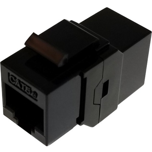 Keystone Coupler, Cat5e, Rj45, 568b, Black