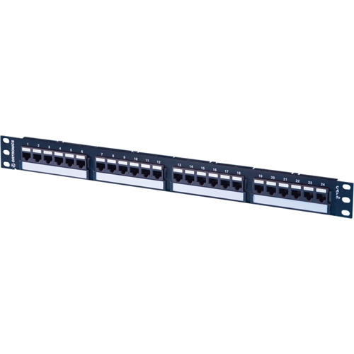 Ortronics TechChoice Angled Patch Panel Category 5e 24 Port