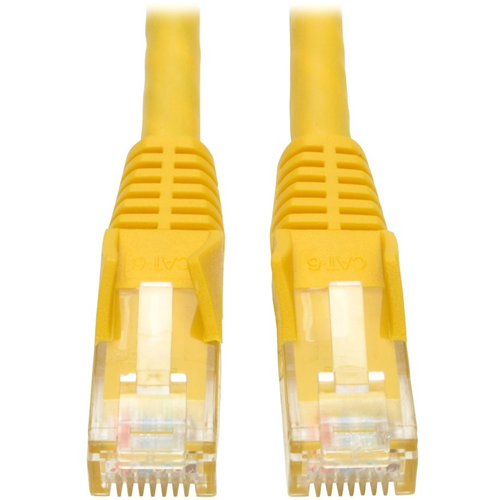 Tripp Lite 1ft Cat6 Gigabit Snagless Molded Patch Cable RJ45 M/M Yellow 1'