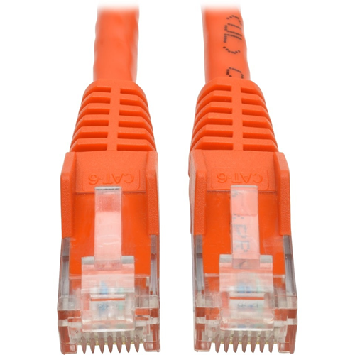 Tripp Lite 1ft Cat6 Snagless Molded Patch Cable UTP Orange RJ45 M/M 1'