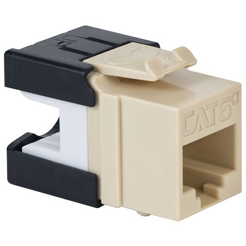 ICC IC1078GAIV CAT6A RJ45 Keystone Jack for HD Style, Ivory