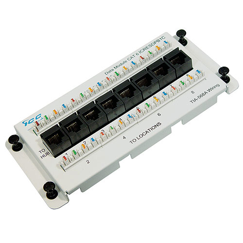 ICC ICRESDPB1C Data Module Premier Series CAT6 with 8 Ports