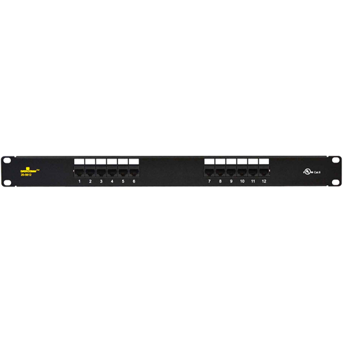 DataComm Cat 6 Universal 12 Port Patch Panel