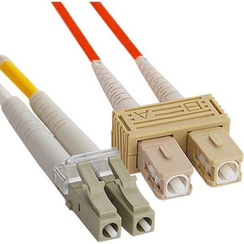 ICC 62.5/125&micro;m Multimode Duplex SC-LC Fiber Optic Jumper, 1 PC