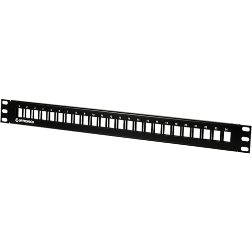 Ortronics TechChoice Flush Mount Flat Patch Panel Kit 24 Port Unloaded