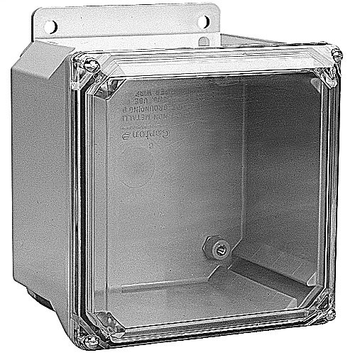 Carlon NV664 CL NV664 6X6X4 N12 Screw Clear Cover Enclosure