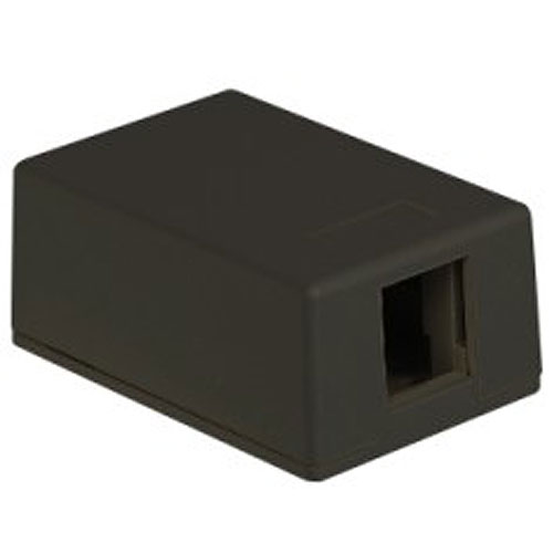 ICC IC107SB1BK Surface Mount Box, 1-Port, Black