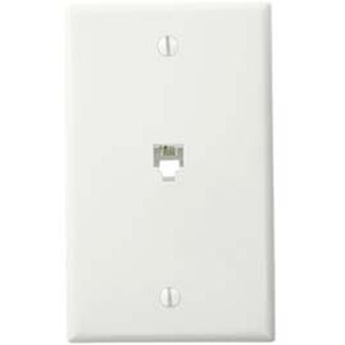 Leviton 40249-00W Modular Phone Faceplate