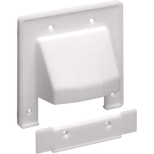 Arlington Scoop CER2 Reversible Double Gang Faceplate