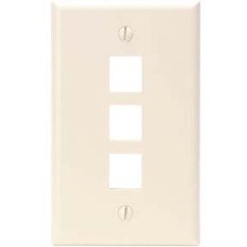 Leviton QuickPort 3 Socket Faceplate