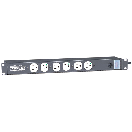 Tripp Lite Power Strip Hospital Medical Rackmount 120V 5-15R 12 Outlet 1URM