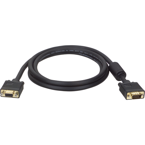 Tripp Lite 100ft SVGA / VGA Monitor Extension Gold Cable with RGB High Resolution HD15 M/F 1080p 100'